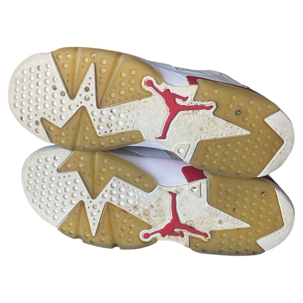 Air Jordan 6 Retro sneakers white, grey and red youth‎ size 6.5 - Picture 4 of 8